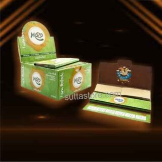 Ultimate Rolling Paper with Filter Tips & Crushing Tray (King Size, Unbleached) - Mozo